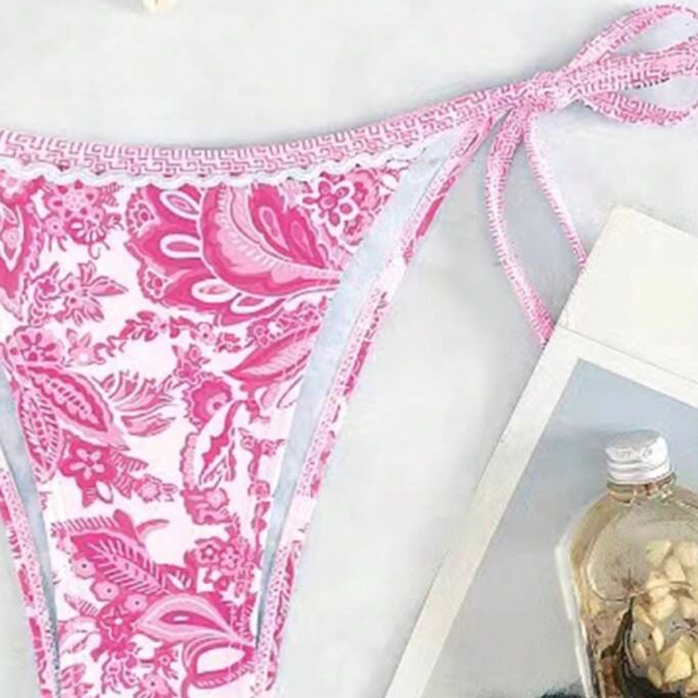 Pink Patterned Bikini Set - Picture 4 of 4